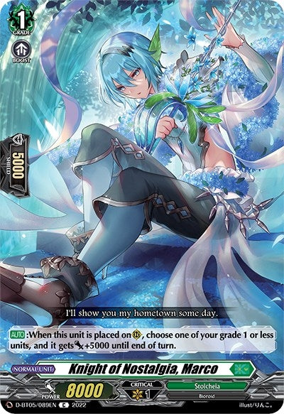 Knight of Nostalgia Marco (5089) [V-BT05] - Cardfight Vanguard Single