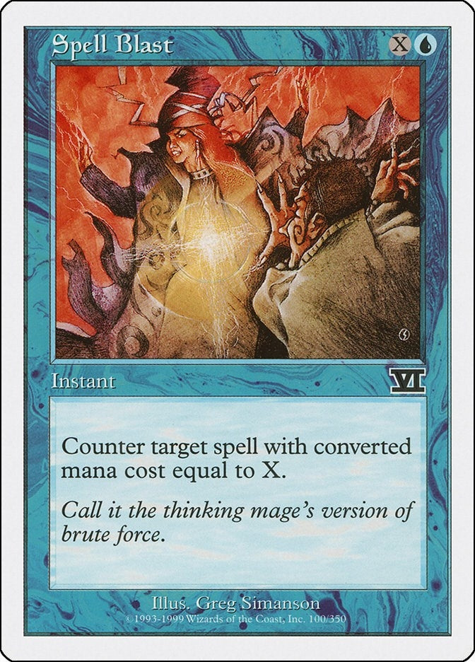 Spell Blast (100) [6ED] - MTG Single