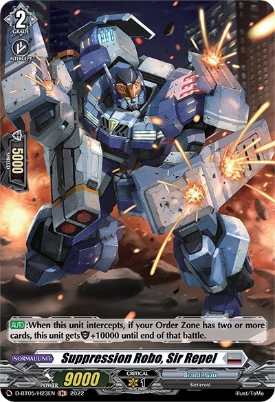 Suppression Robo Sir Repel (Holo) (523) [V-BT05] - Cardfight Vanguard Single