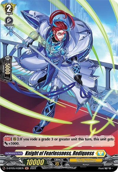 Knight of Fearlessness Rediquess (Holo) (538) [V-BT05] - Cardfight Vanguard Single