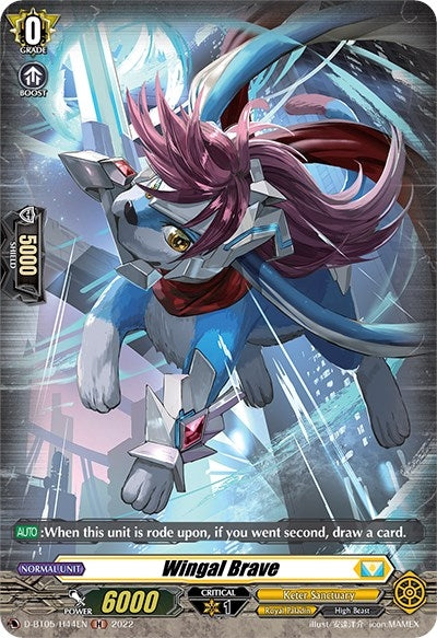 Wingal Brave (Holo) (544) [V-BT05] - Cardfight Vanguard Single