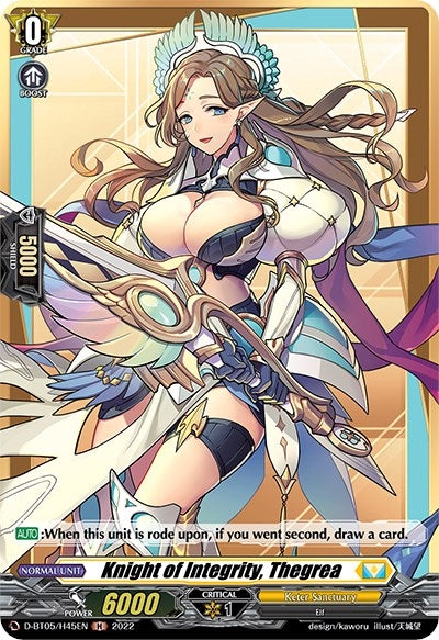 Knight of Integrity Thegrea (Holo) (545) [V-BT05] - Cardfight Vanguard Single