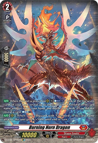 Burning Horn Dragon (SP) (502) [V-BT05] - Cardfight Vanguard Single