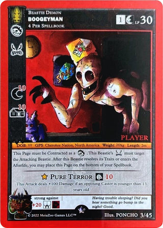 Boogeyman (Player Stamped) (3) (CCP) - MetaZoo Single