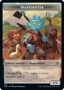 Shapeshifter (022) // Clue Double-sided Token (0) [CLB] - MTG Single