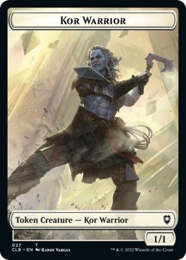 Kor Warrior // Treasure Double-sided Token (0) [CLB] - MTG Single