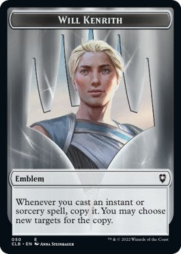 Emblem - Will Kenrith // Copy Double-sided Token (0) [CLB] - MTG Single