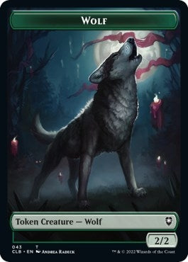 Wolf // Insect Double-sided Token (0) [CLB] - MTG Single