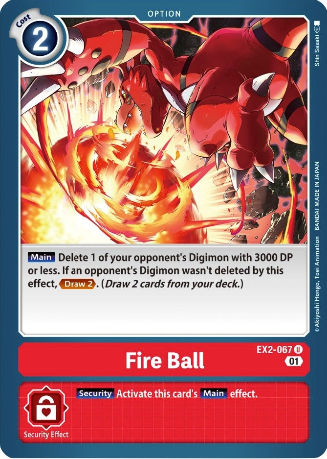 Fire Ball (2067) [EX02] - Digimon Card Game Single