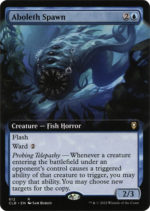 Aboleth Spawn (Extended Art) (612) [CLB] - MTG Single