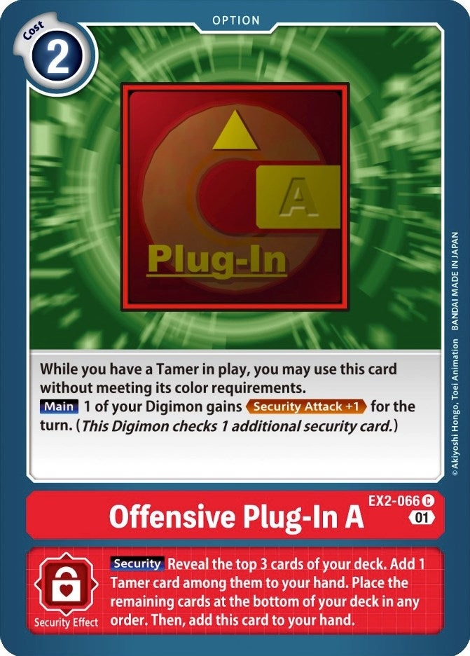 Offensive Plug-In A (2066) [EX02] - Digimon Card Game Single