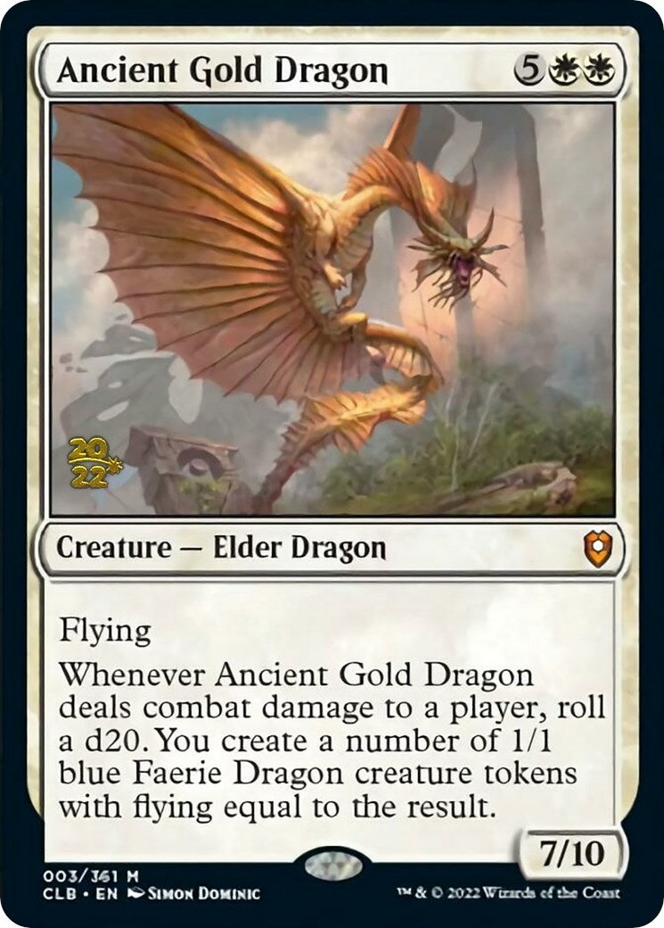 Ancient Gold Dragon (3) [PRE] - MTG Single