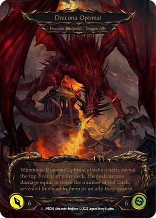 Invoke Dracona Optimai // Dracona Optimai (Marvel) (6) [UPR] - Flesh and Blood TCG Single