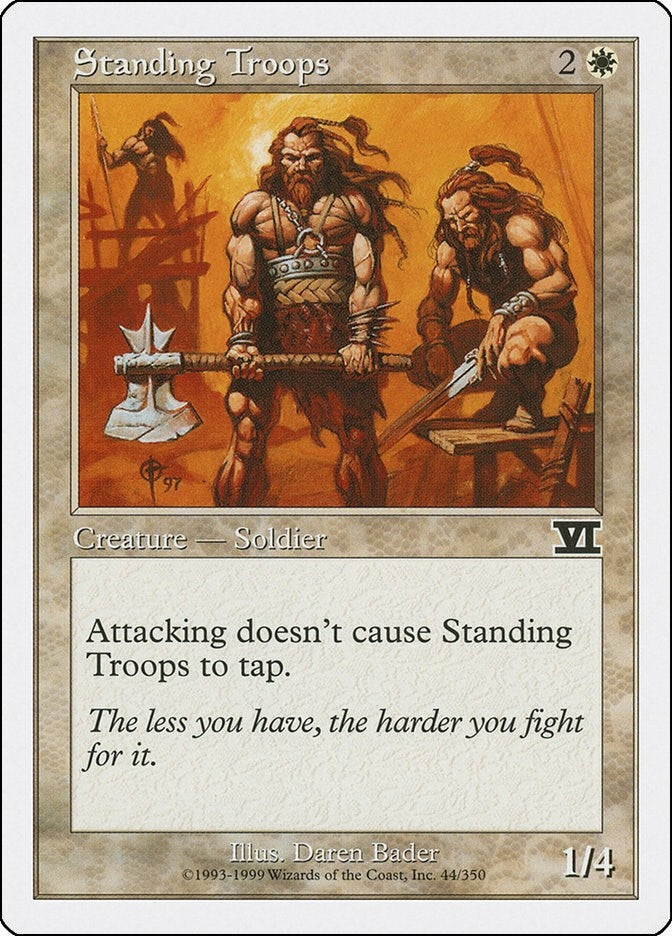 Standing Troops (44) [6ED] - MTG Single