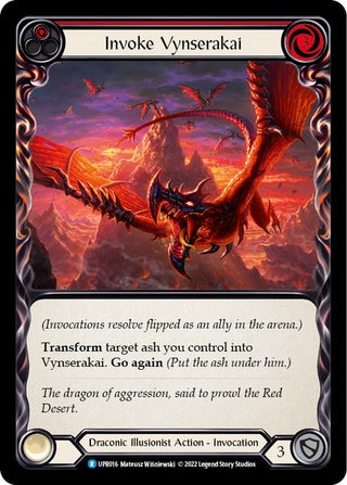 Invoke Vynserakai // Vynserakai (16) [UPR] - Flesh and Blood TCG Single