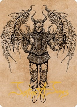 Raphael Fiendish Savior Art Card (75/81) (Gold-Stamped Signature) (75) [ASCLB] - MTG Single