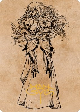 Myrkul Lord of Bones Art Card (73/81) (Gold-Stamped Signature) (73) [ASCLB] - MTG Single