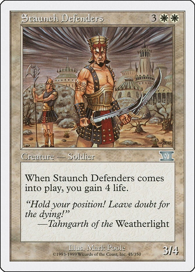 Staunch Defenders (45) [6ED] - MTG Single