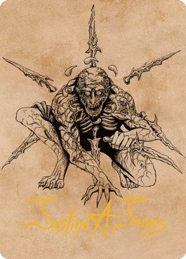 Bhaal Lord of Murder Art Card (Gold-Stamped Signature) (63) [ASCLB] - MTG Single