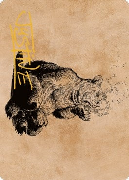 Wilson Refined Grizzly Art Card (Gold-Stamped Signature) (60) [ASCLB] - MTG Single