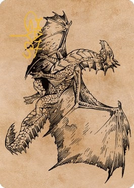 Ancient Bronze Dragon Art Card (58/81) (Gold-Stamped Signature) (58) [ASCLB] - MTG Single