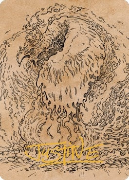 Nemesis Phoenix Art Card (Gold-Stamped Signature) (56) [ASCLB] - MTG Single