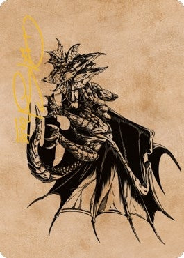 Ancient Copper Dragon Art Card (52/81) (Gold-Stamped Signature) (52) [ASCLB] - MTG Single