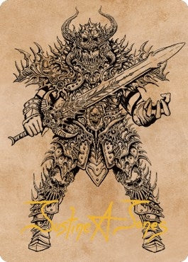 Sarevok Deathbringer Art Card (Gold-Stamped Signature) (50) [ASCLB] - MTG Single