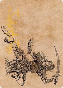 Lae’zel Vlaakith’s Champion Art Card (Gold-Stamped Signature) (45) [ASCLB] - MTG Single