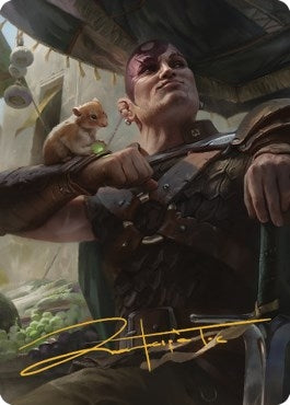 Minsc & Boo Timeless Heroes Art Card (38/81) (Gold-Stamped Signature) (38) [ASCLB] - MTG Single