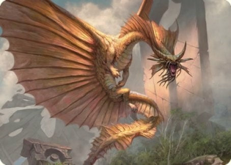 Ancient Gold Dragon Art Card (28/81) (28) [ASCLB] - MTG Single
