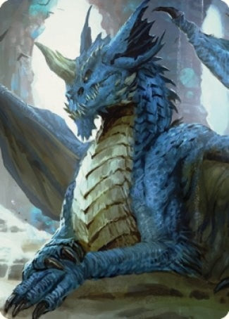 Young Blue Dragon Art Card (27) [ASCLB] - MTG Single