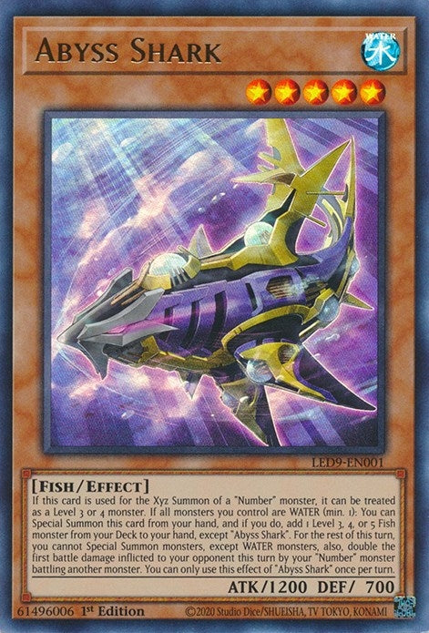 Abyss Shark (9001) (LED9) - YuGiOh Single