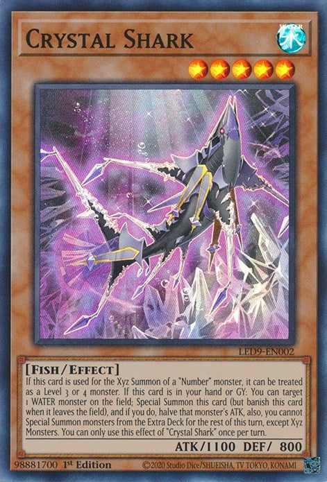 Crystal Shark (9002) (LED9) - YuGiOh Single