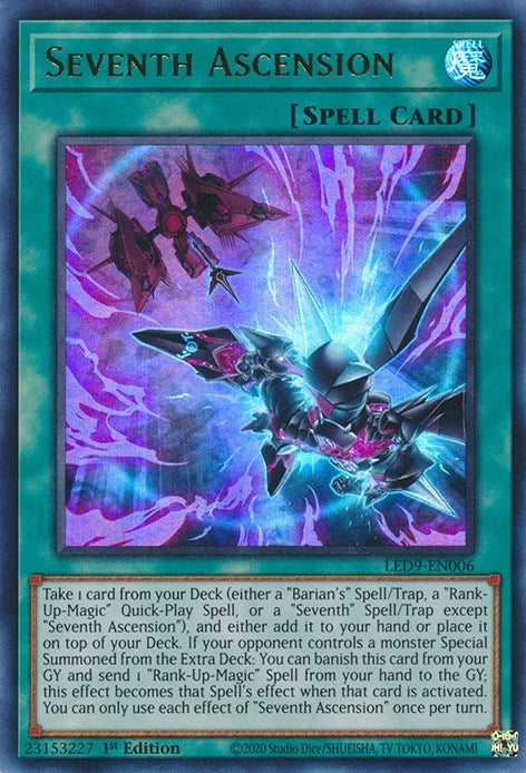 Seventh Ascension (9006) (LED9) - YuGiOh Single