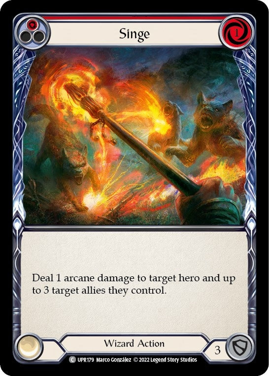 Singe (Red) (179) [UPR] - Flesh and Blood TCG Single