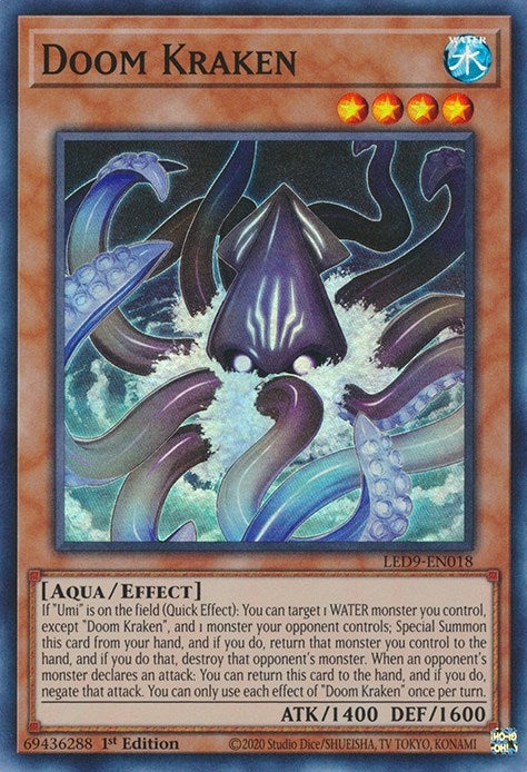Doom Kraken (9018) (LED9) - YuGiOh Single