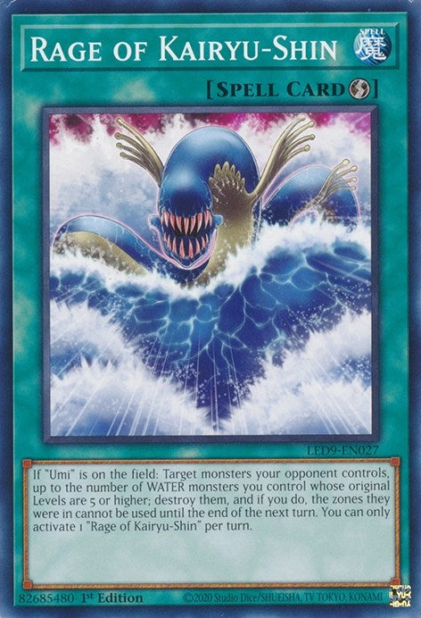 Rage of Kairyu-Shin (9027) (LED9) - YuGiOh Single