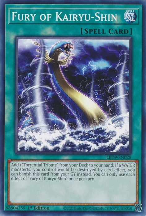 Fury of Kairyu-Shin (9028) (LED9) - YuGiOh Single