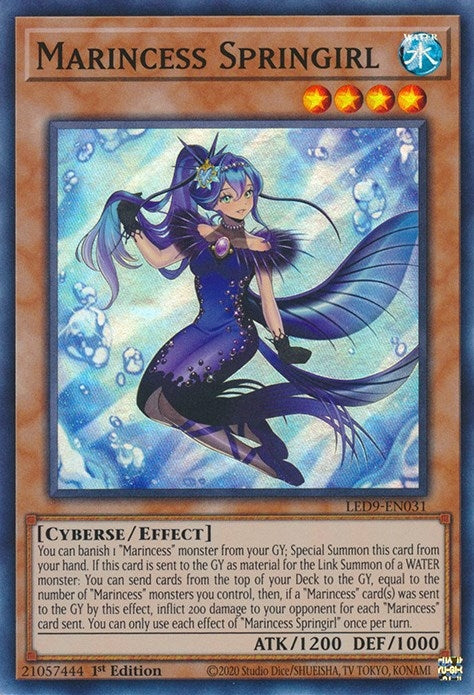 Marincess Springirl (9031) (LED9) - YuGiOh Single