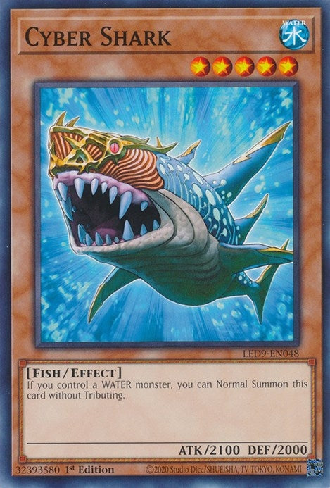 Cyber Shark (9048) (LED9) - YuGiOh Single