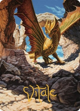 Ancient Brass Dragon Art Card (2/81) (Gold-Stamped Signature) (2) [ASCLB] - MTG Single