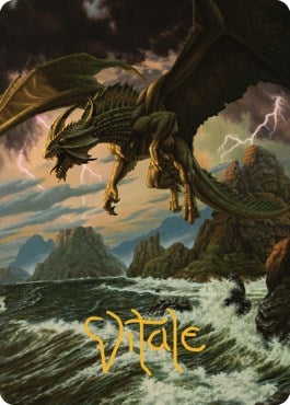Ancient Bronze Dragon Art Card (3/81) (Gold-Stamped Signature) (3) [ASCLB] - MTG Single