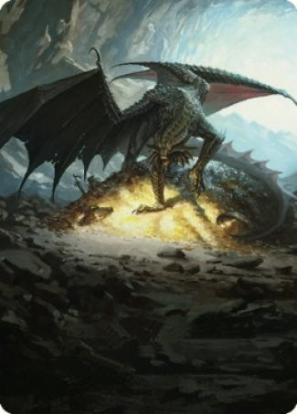 Ancient Copper Dragon Art Card (4/81) (4) [ASCLB] - MTG Single