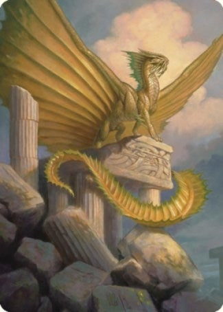 Ancient Gold Dragon Art Card (5/81) (5) [ASCLB] - MTG Single