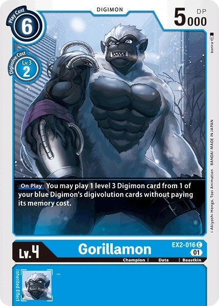 Gorillamon (2016) [EX02] - Digimon Card Game Single