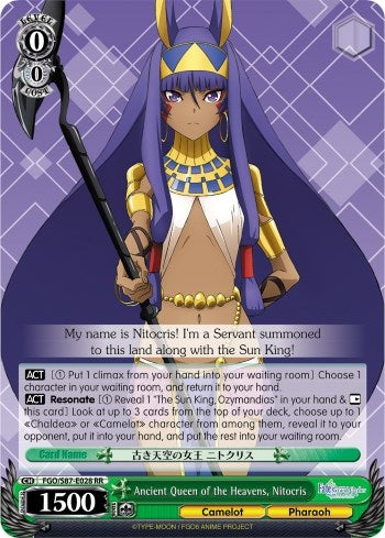 Ancient Queen of the Heavens Nitocris (87028) [FGO/S87] - Weiss Schwarz Single