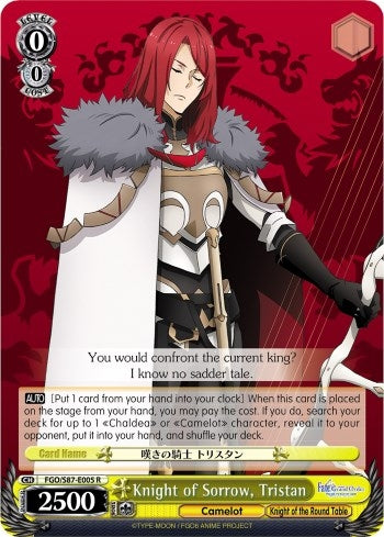 Knight of Sorrow Tristan (87005) [FGO/S87] - Weiss Schwarz Single