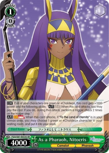 As a Pharaoh Nitocris (SR) (87033) [FGO/S87] - Weiss Schwarz Single