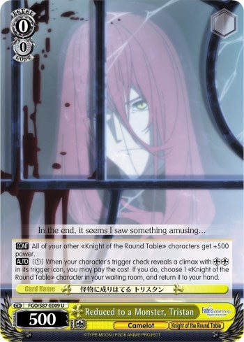 Reduced to a Monster Tristan (87009) [FGO/S87] - Weiss Schwarz Single